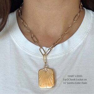 SOLD OUT HART x RMS Beauty Lip2Cheek Locket + Gold Rolo Chain
